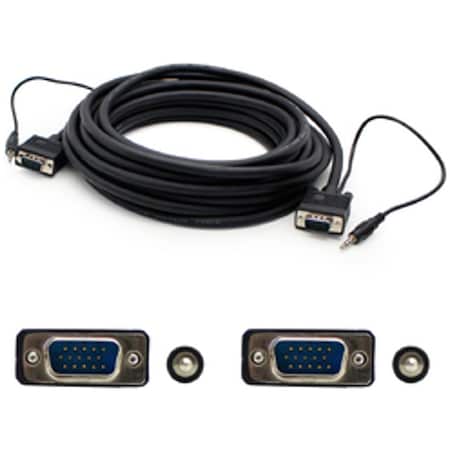 Add-On Addon 4.57M (15.00Ft) Vga Male To Male Black Cable VGAMM15A